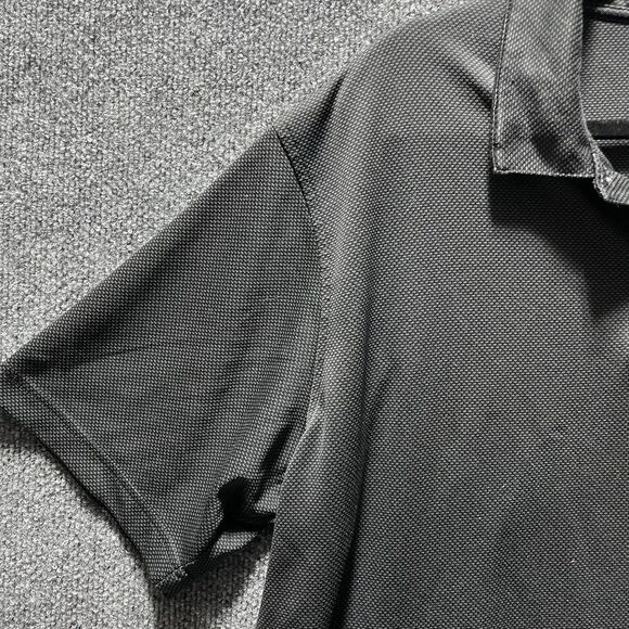 Bolle Polo Shirt Mens 2XL Black Performance Golf Mesh Lightweight Short Sleeve - Picture 2 of 8